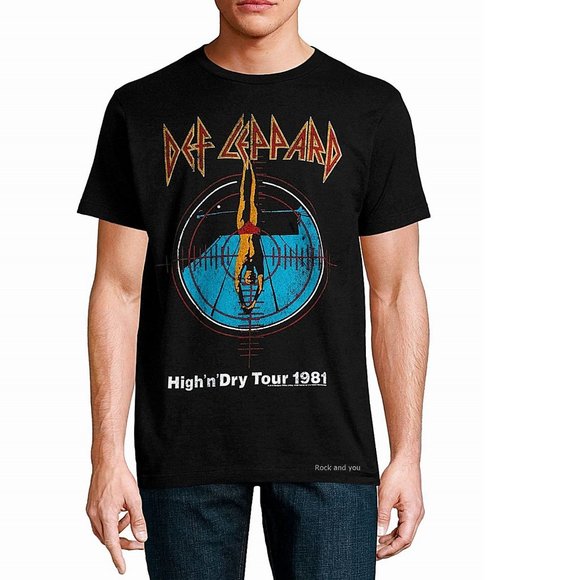 Def Leppard High N Dry Tour 1981 metal rock Official T-shirt L NWT - Picture 1 of 2